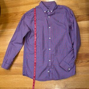 Vineyard Vines brushed flannel button down Whale Shirt - Boys size XL (18)